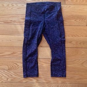 Lululemon Cropped Galaxy Leggings